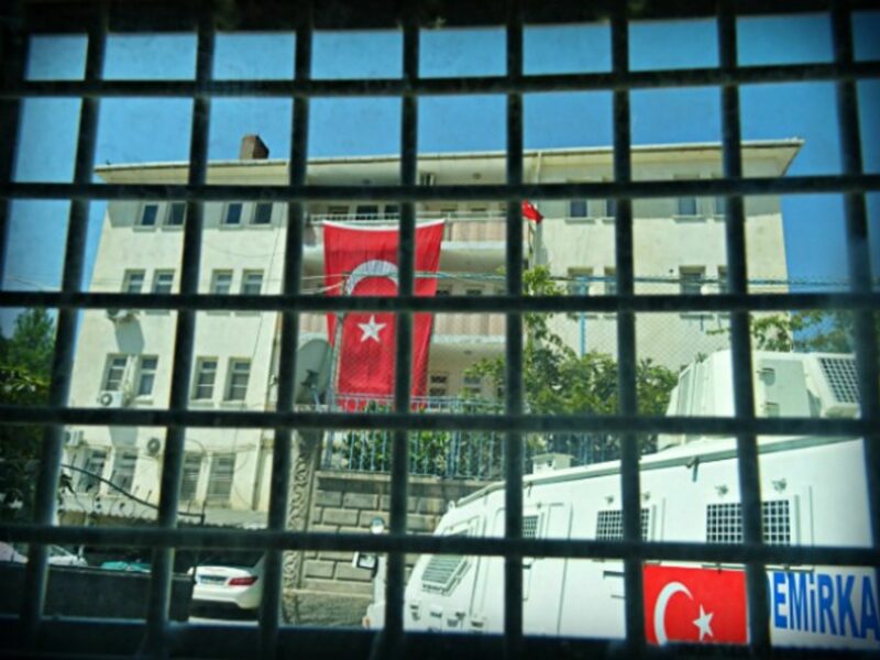 Inside the Turkish police station