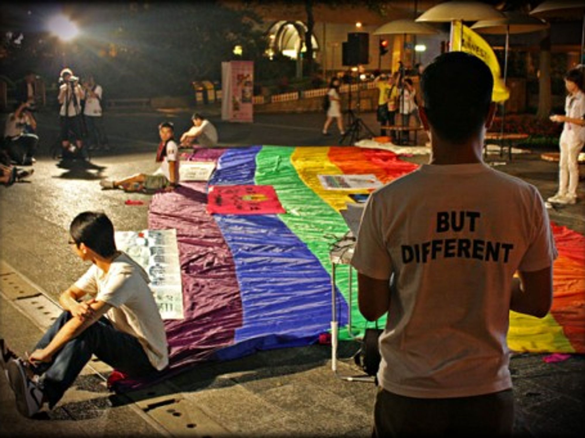 International Day Against Homophobia and Transphobia rally in Hong Kong.