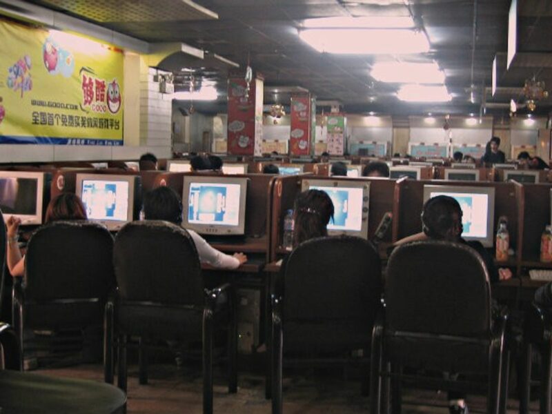 Internet Cafe in Beijing, China