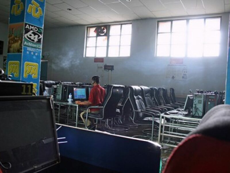 Internet café in Turpan, China.