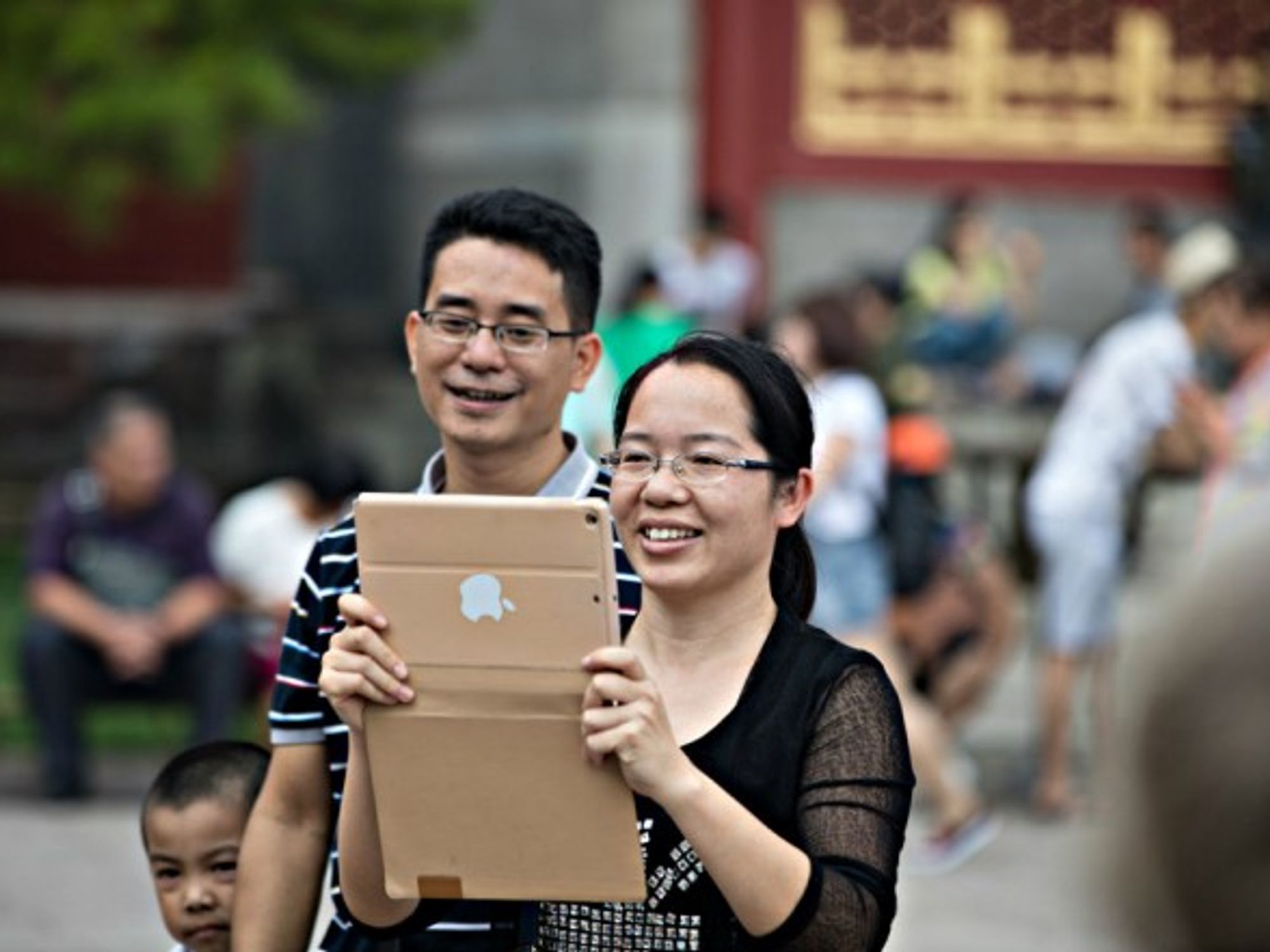 iPad smile in Beijing