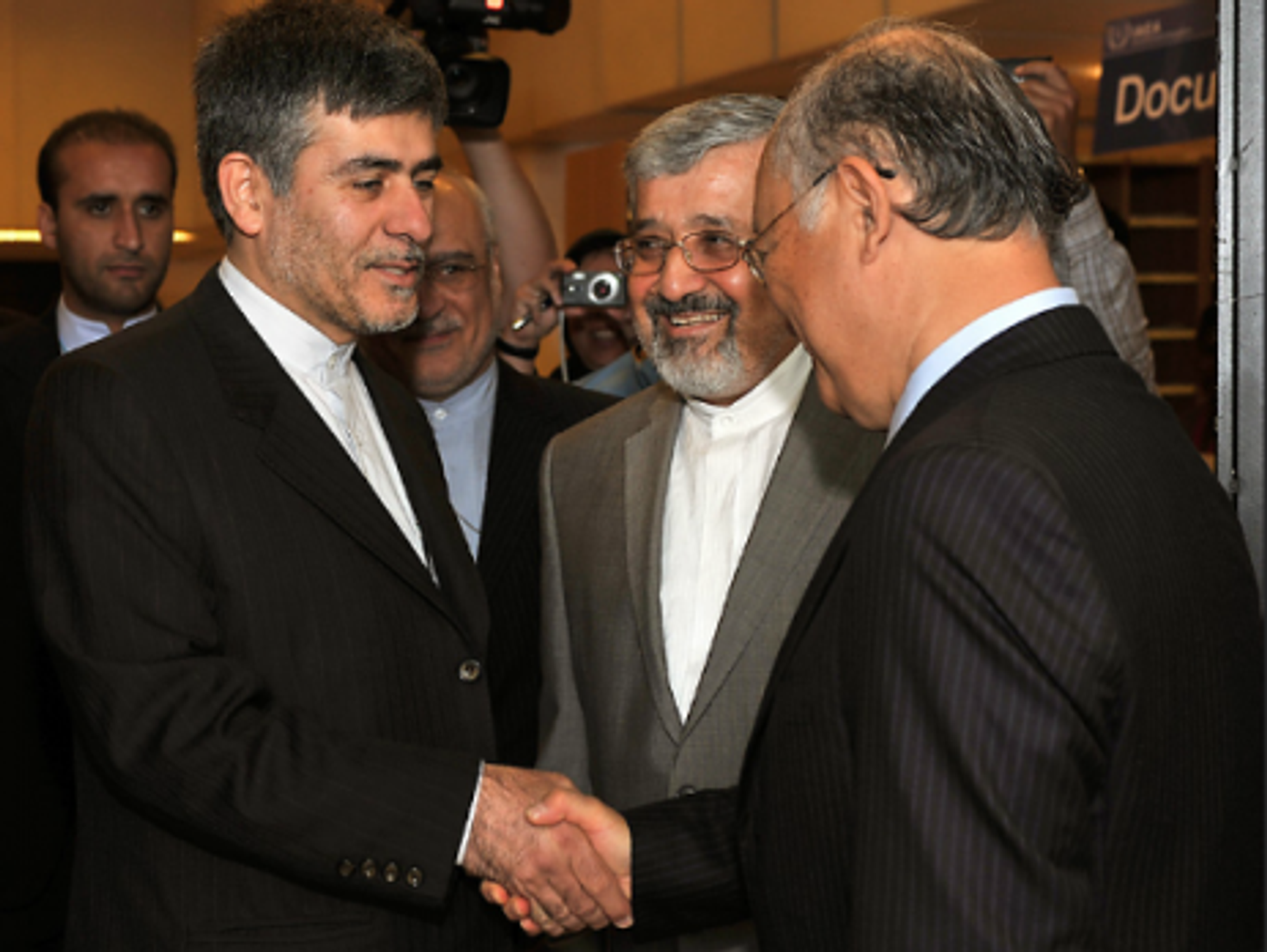Iranian nuclear officials meet IAEA chief Yukiya Amano in June (Dean Calma/IAEA)