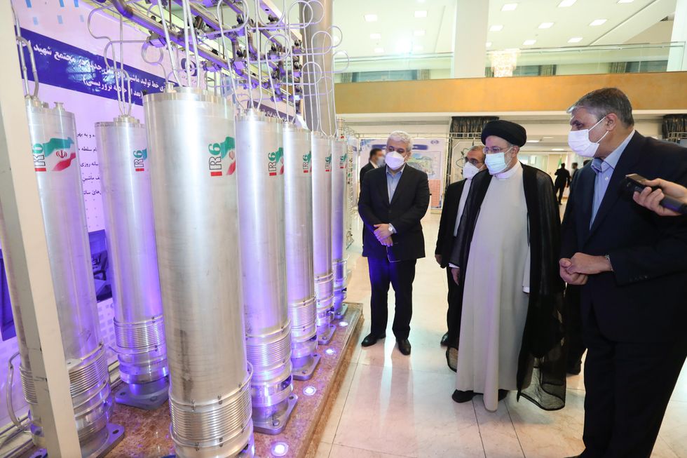 Iran's President during the 16th ''National Day of Nuclear Technology'' in Tehran