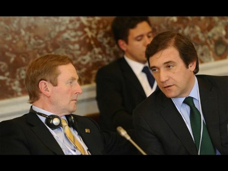 Ireland's Enda Kenny and Portugal's Pedro Passos Coelho at the EPP Summit in March 2012 (EPP)