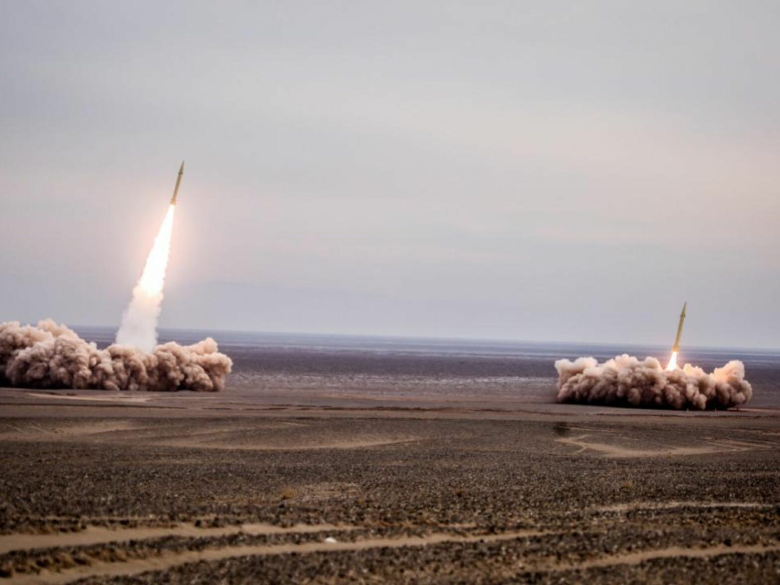 IRGC launched missiles during a military exercise