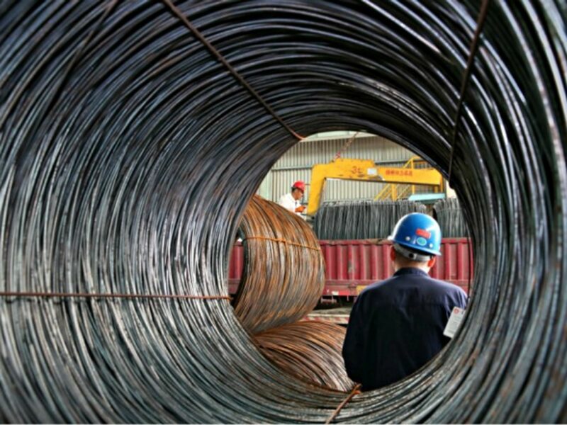 Iron and steel factory in Nantong, China