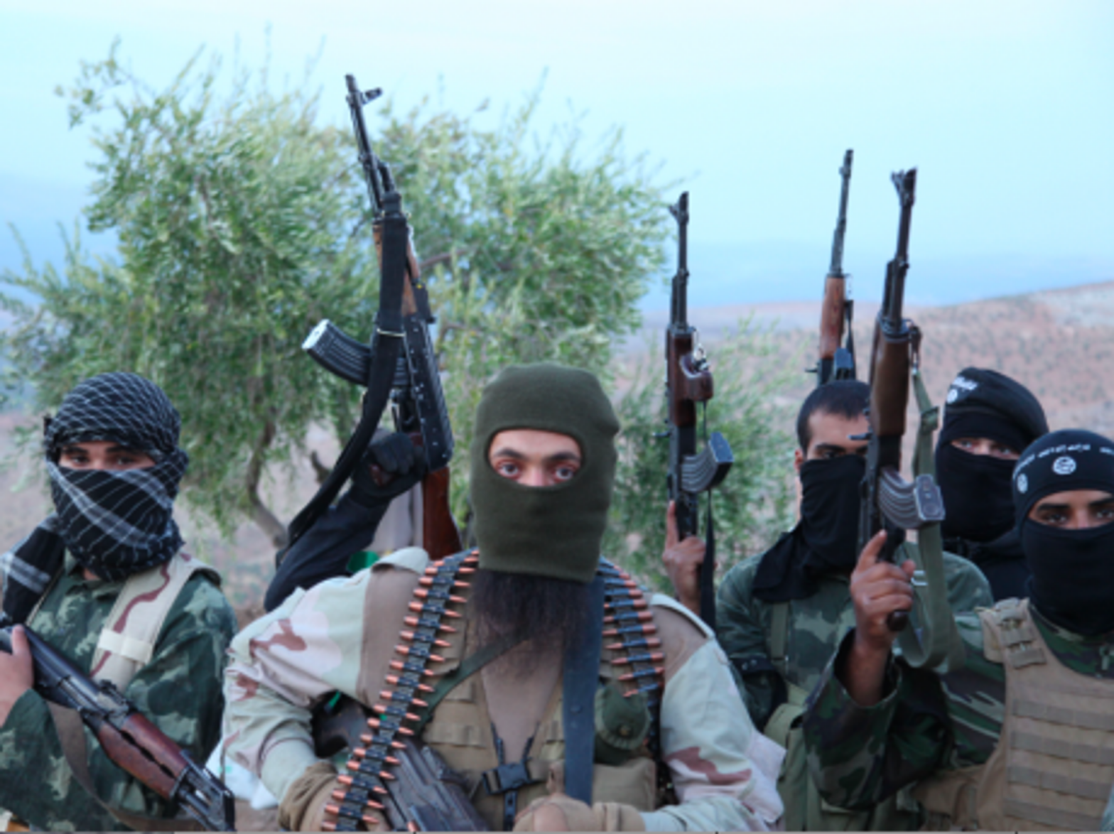 ISIS fighters in Syria in a photo taken last year