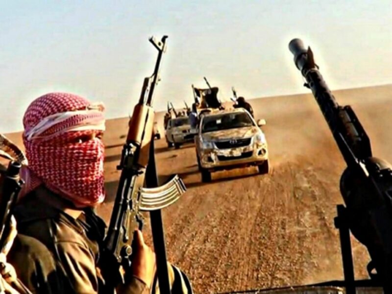 ISIS near Raqqa. Where does those SUVs come from?