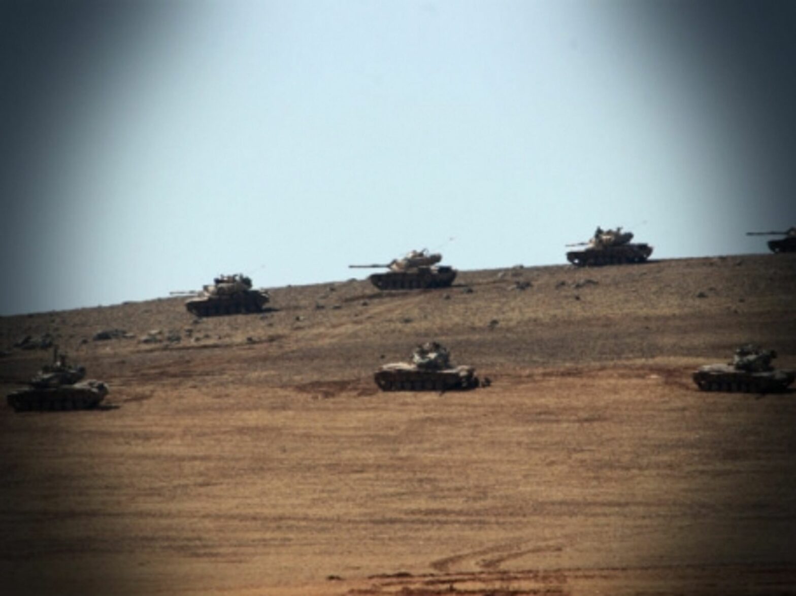 ISIS tanks near the Syria-Turkey border