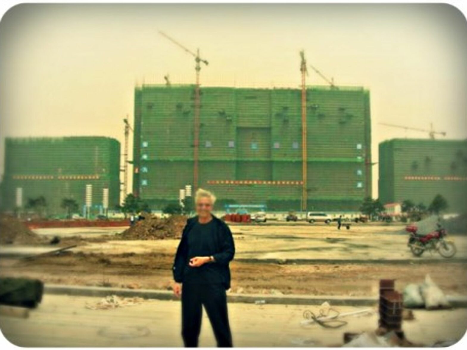 Israeli architect Benny Shadmy and one of his Chinese projects