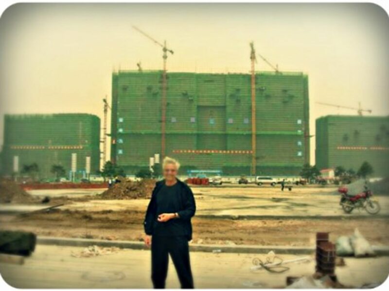 Israeli architect Benny Shadmy and one of his Chinese projects