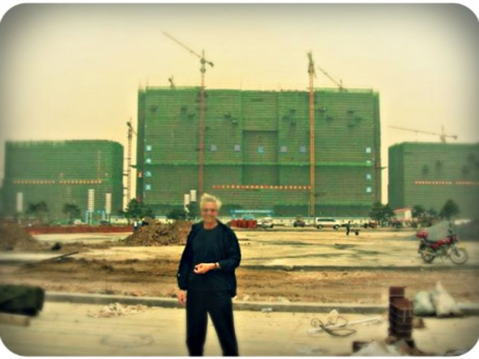 Israeli architect Benny Shadmy and one of his Chinese projects