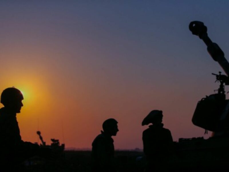 Israeli soldiers in southern Israel on Monday