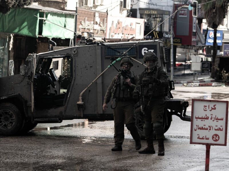 Israeli soldiers in the West Bank.