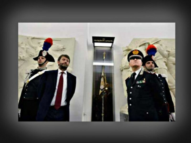 Italian Culture Minister Dario Franceschini and Carabinieri Commander Tullio del Sette