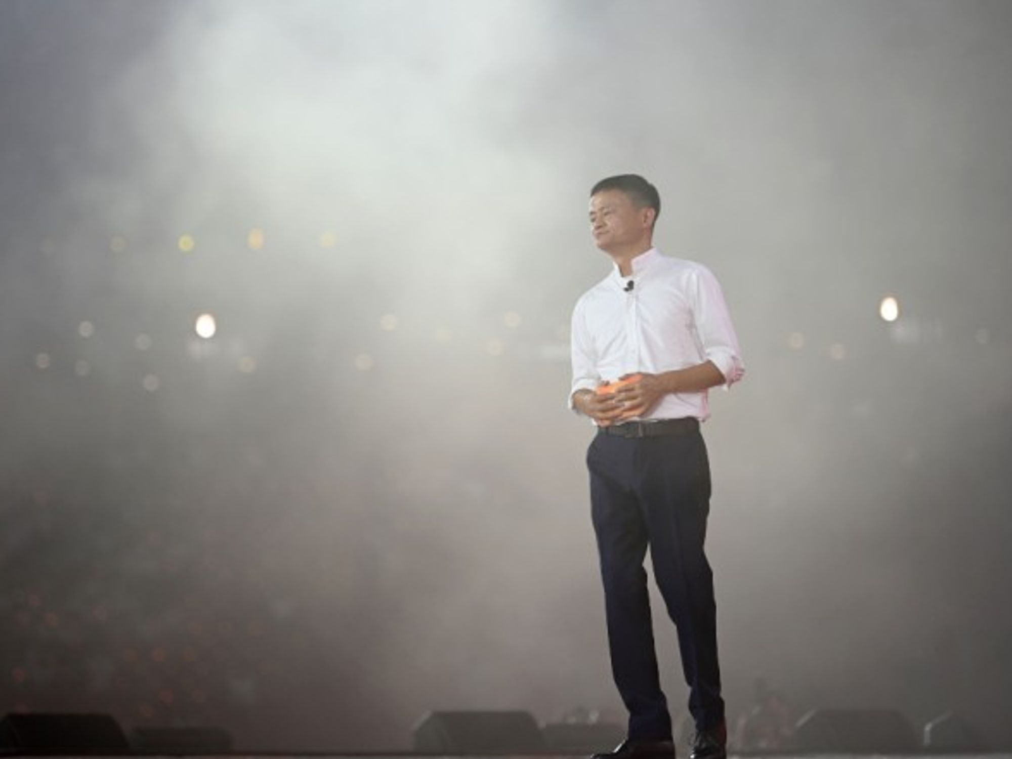 Jack Ma at the 20th anniversary of Alibaba Group celebrations in 2019