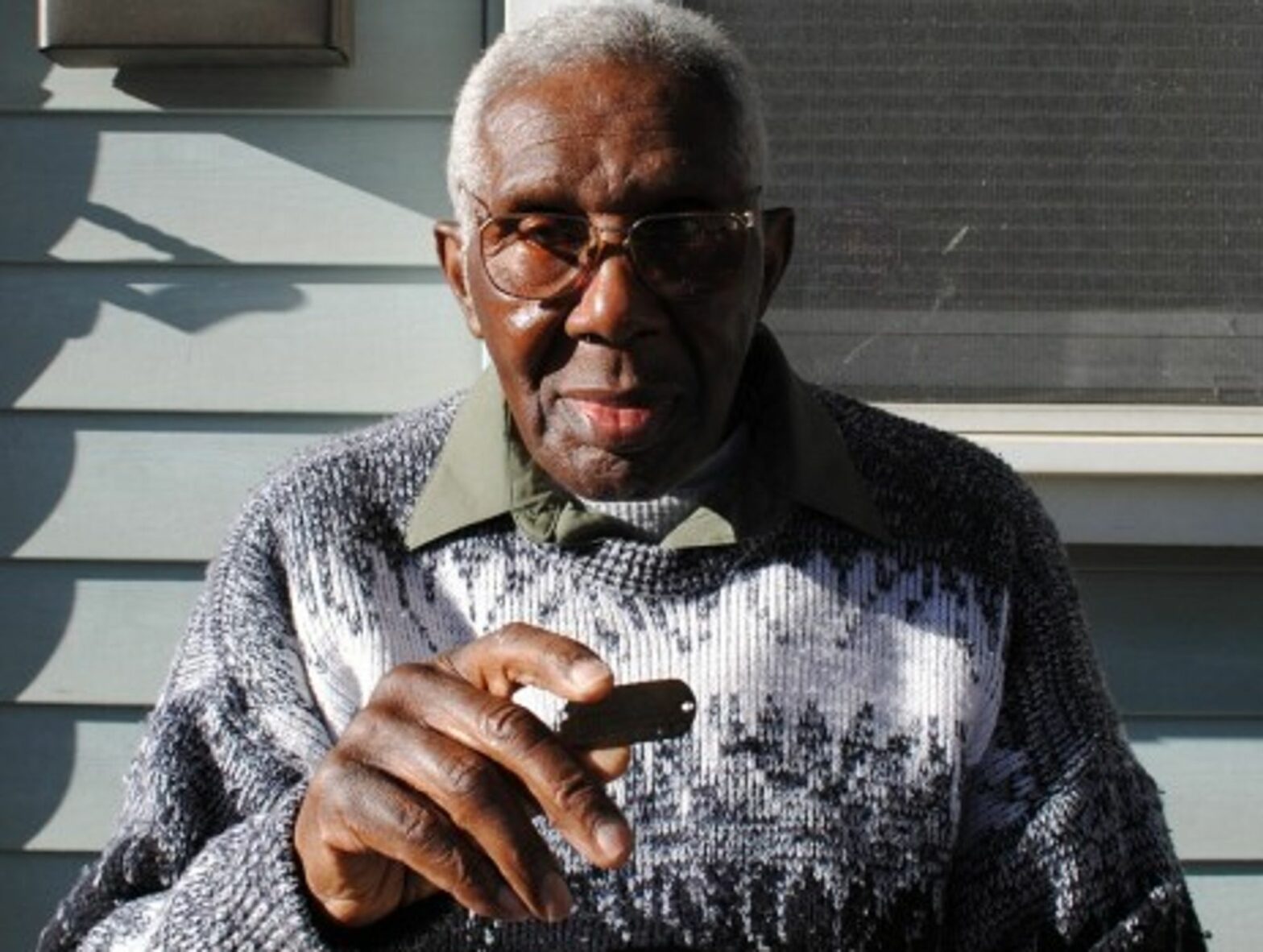 James Kelson and his long-lost dog tag