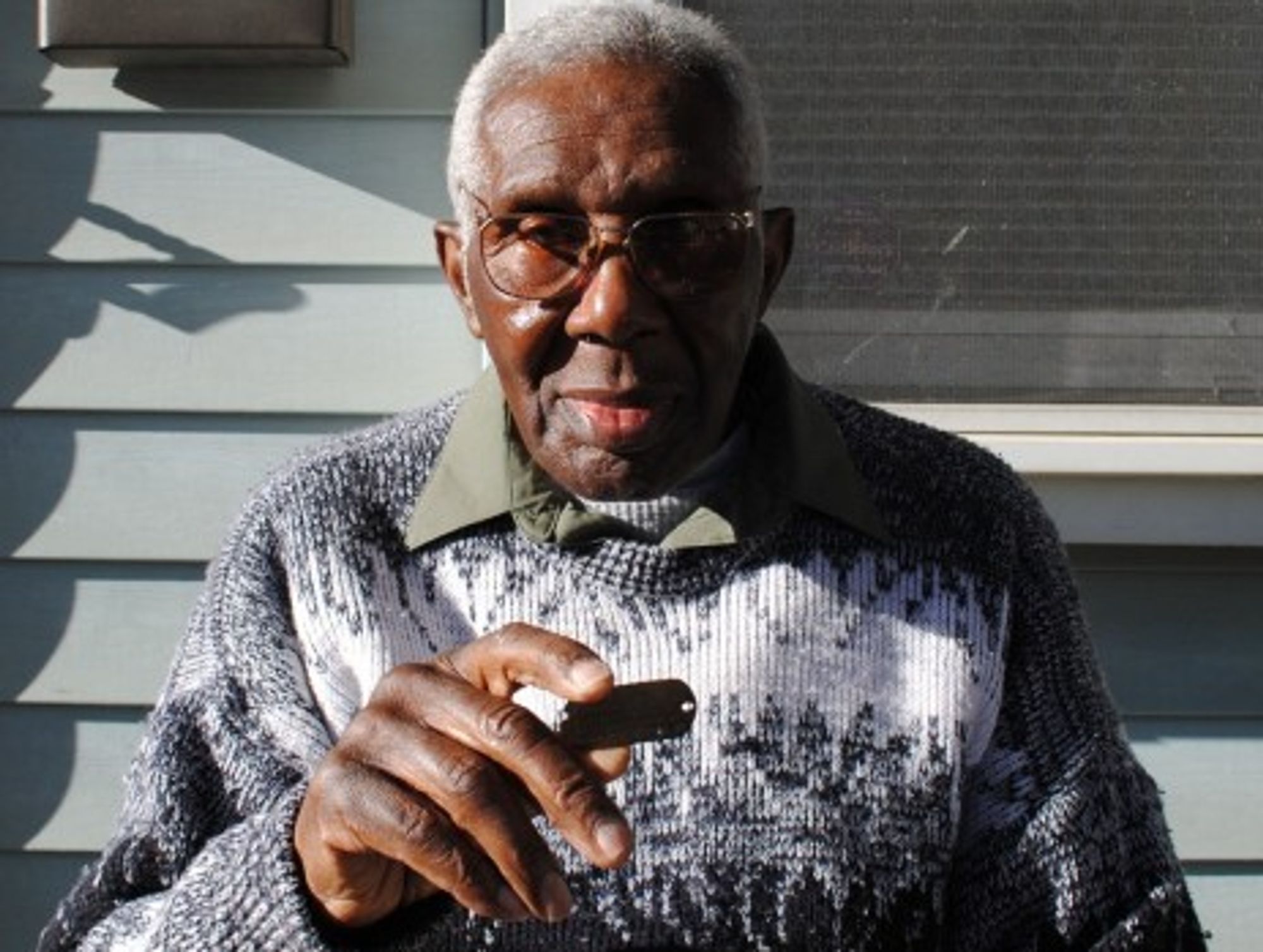 James Kelson and his long-lost dog tag