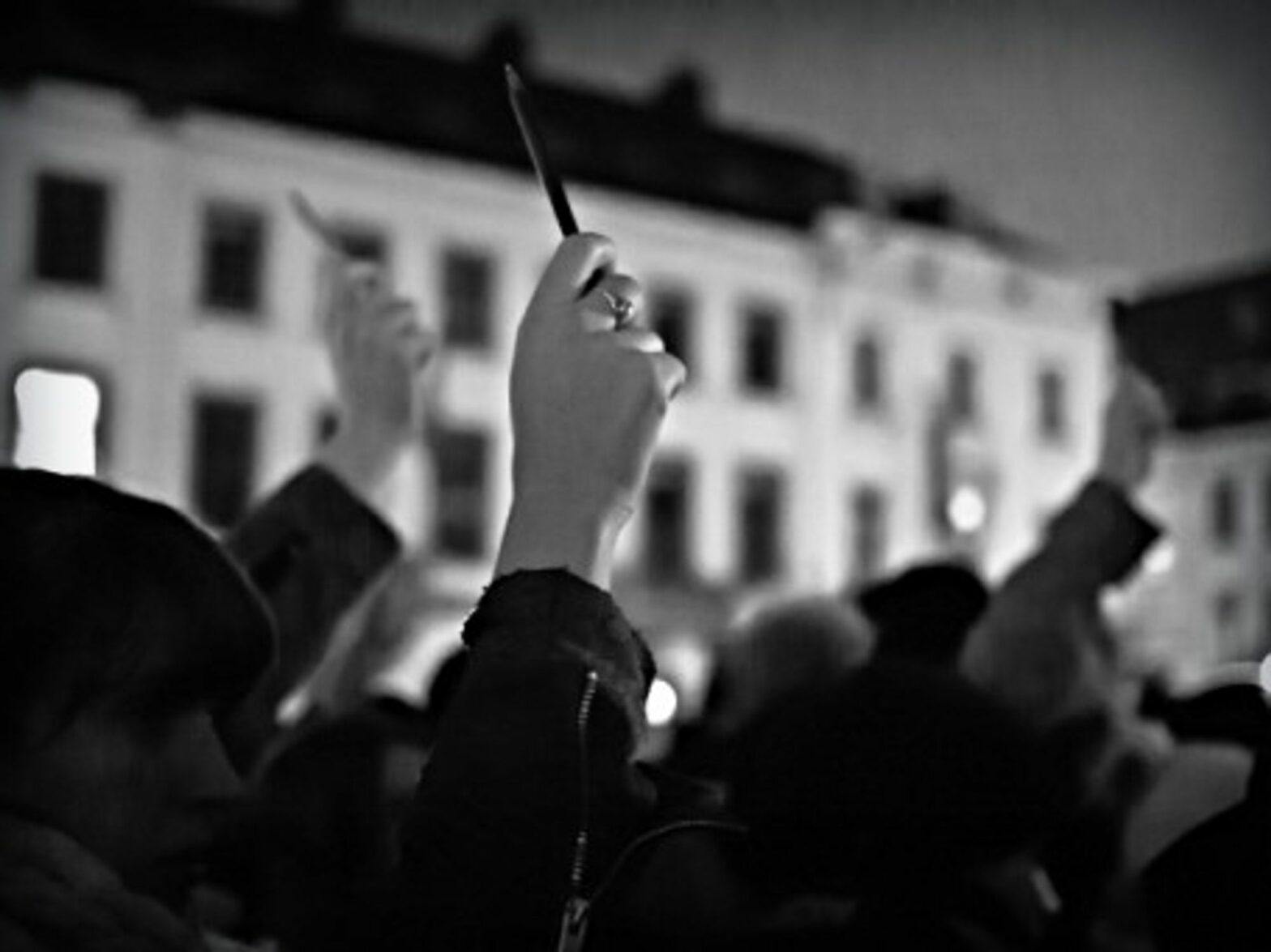 Jan. 7 silent march in Brussels in memory of the Charlie Hebdo victims.