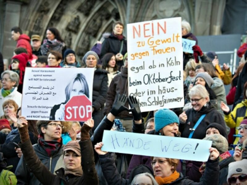 Jan. 9 protest against male violence against women in Cologne