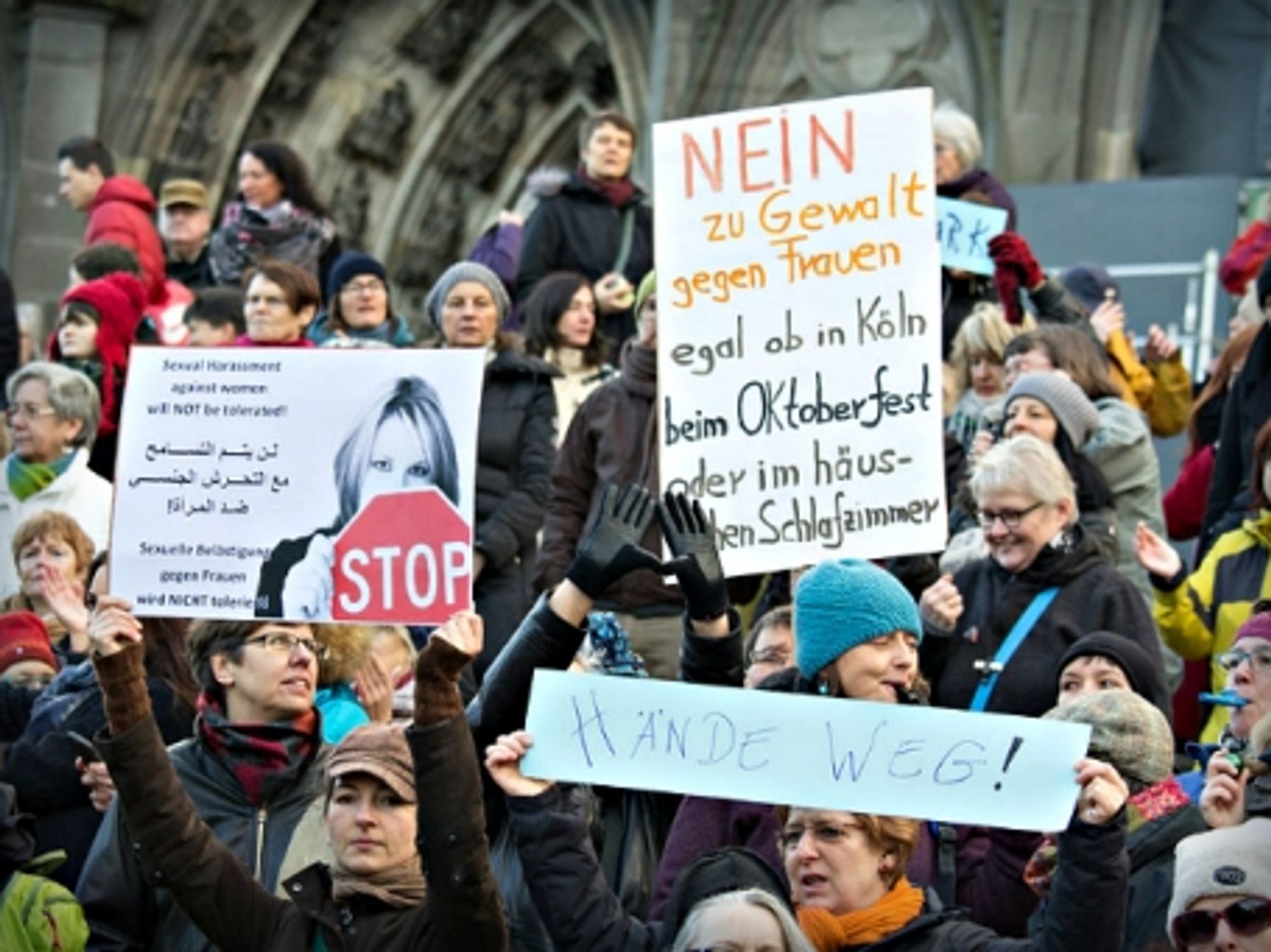 Jan. 9 protest against male violence against women in Cologne