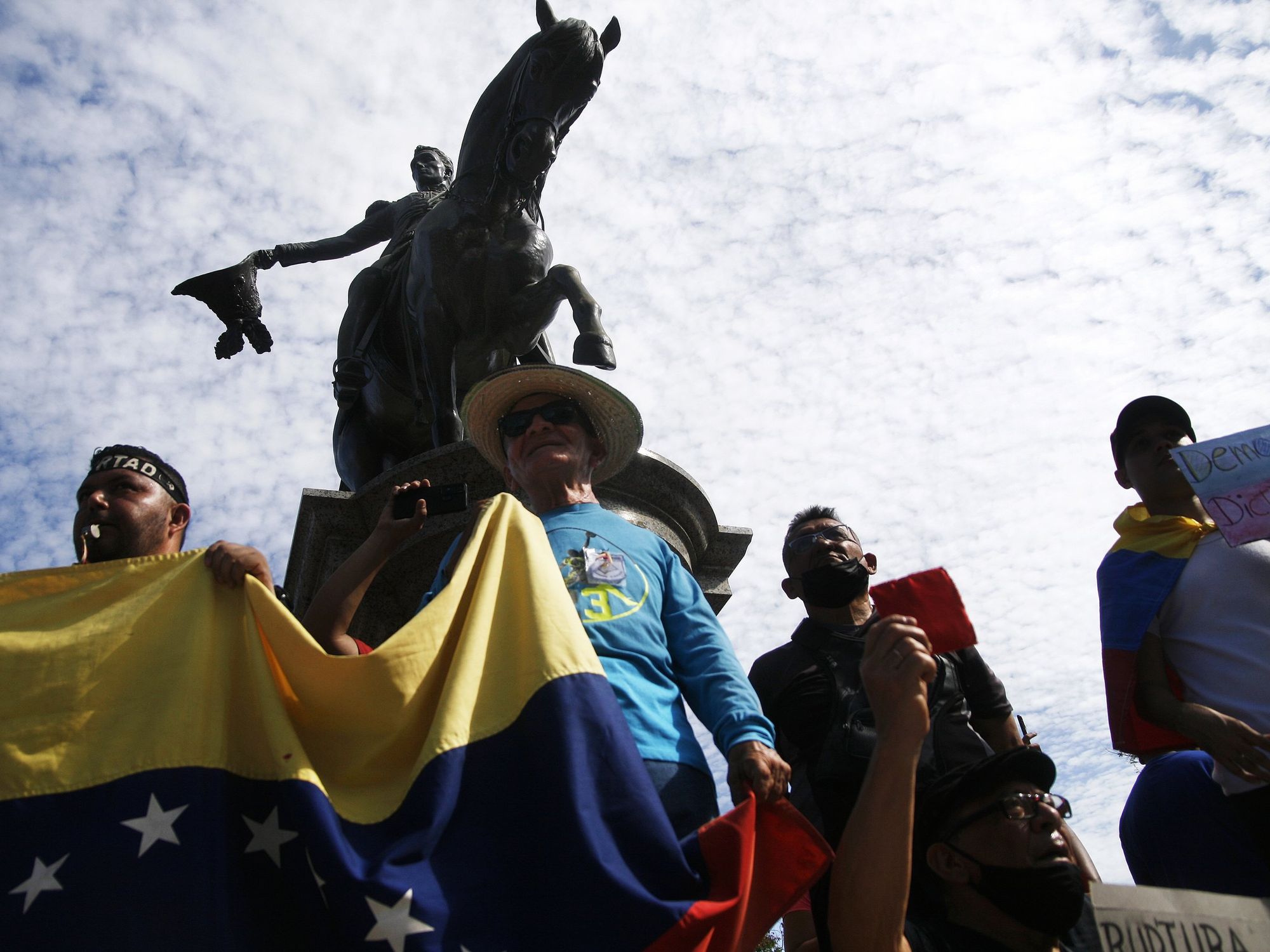 January 23, 2023, Maracaibo, Venezuela: Thousands of Venezuelans join to protest against the government of Nicolas Maduro to demand salary increases and celebrate the anniversary of the end of the dictatorship