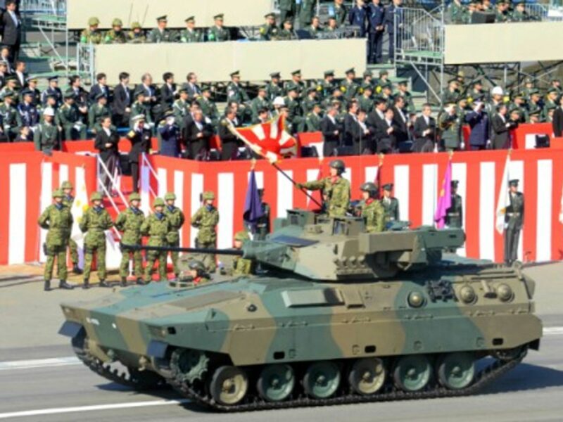 Japan's military shows its stripes