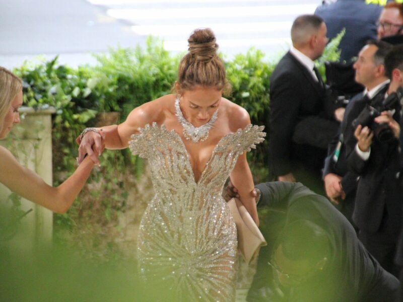 Jennifer Lopez attends the benefit gala of the Costume Institute of the Metropolitan Museum on the occasion of the opening of the exhibition.