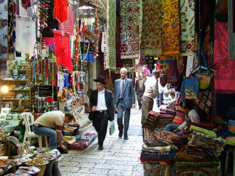 Jerusalem's narrow alleyways were recreated for the film