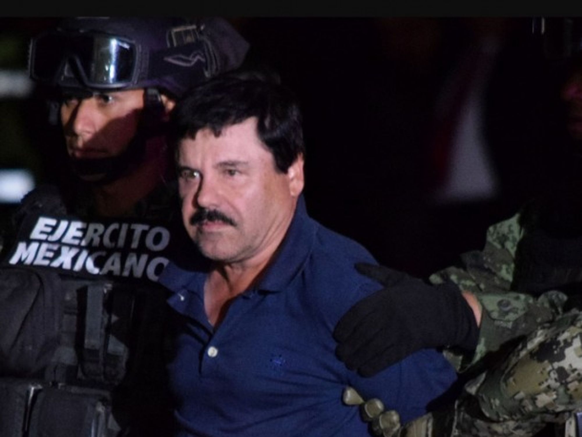 Joaquin 'El Chapo' Guzman under arrest