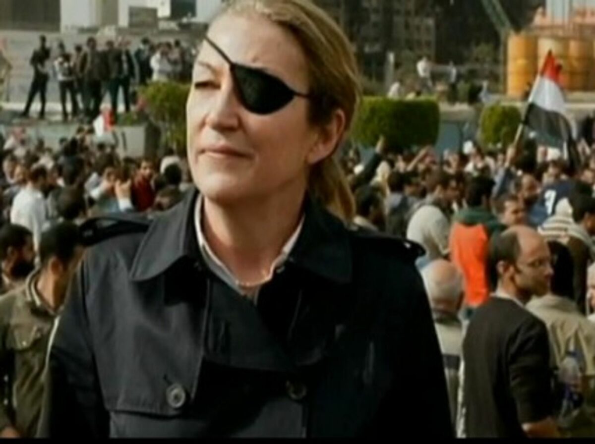 Journalist Marie Colvin was killed Feb. 22 while reporting in Syria (YouTube)