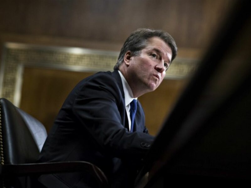 Judge Brett Kavanaugh testifying on Sept. 27, 2018