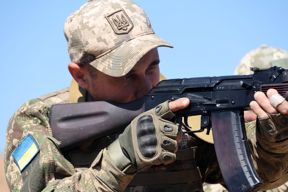 June 1, 2023: A Ukrainian serviceman during a training session of the Offensive Guard of the National Guard of Ukraine in the Kharkiv region, Ukraine.