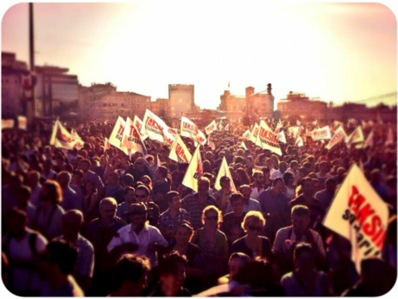 June 22 protests in Istanbul's Taksim Square