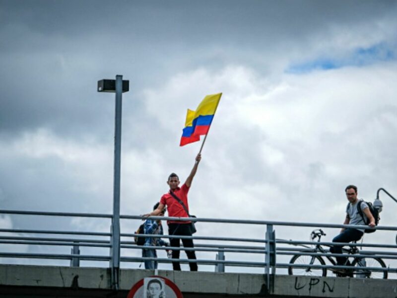 June protest against electoral fraud in Bogota, Colombia