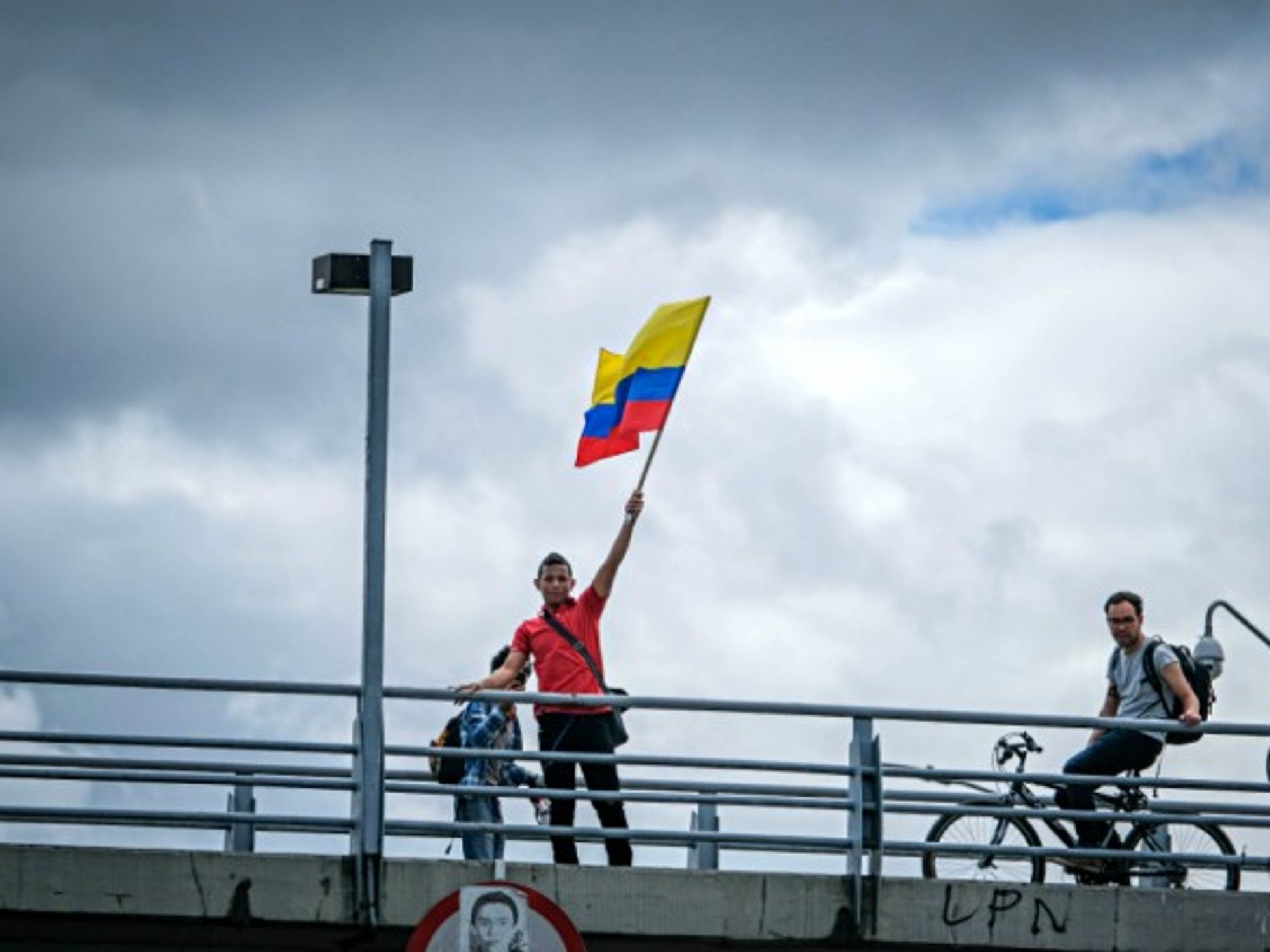 June protest against electoral fraud in Bogota, Colombia
