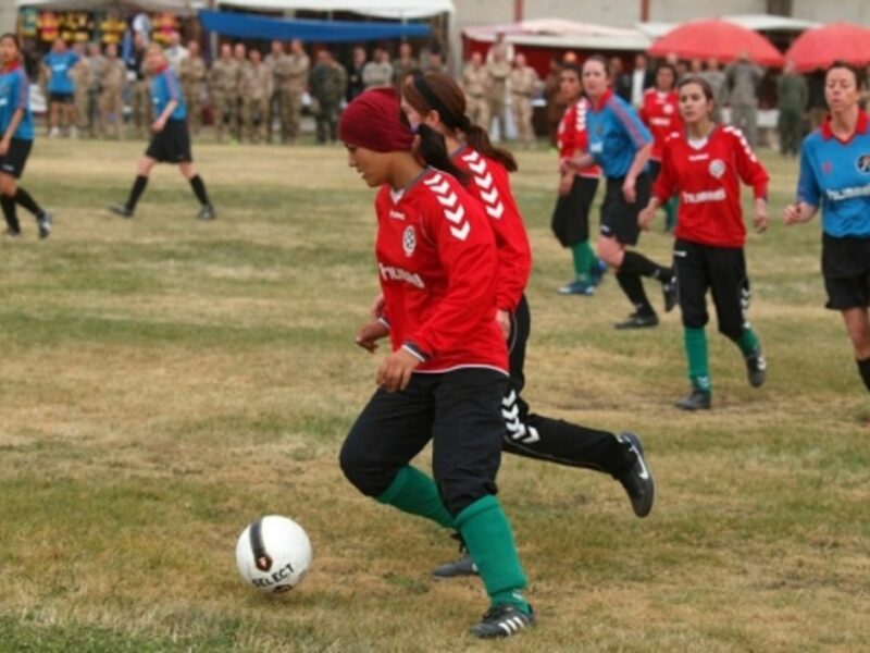 Kabul, Afghanistan, Oct. 29, 2010 â€” Afghanistan's national women's soccer team