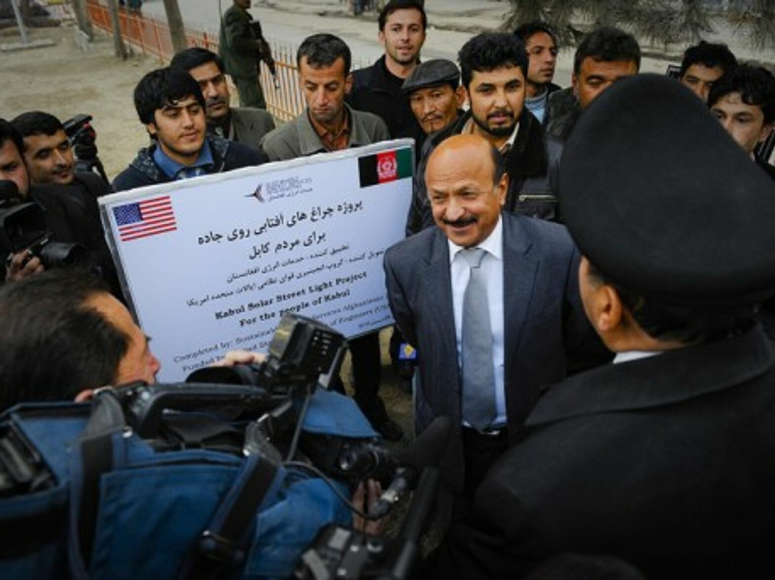 Kabul Mayor Muhammad Yunus Nawandish before the Solar Street Light Project (isafmedia)