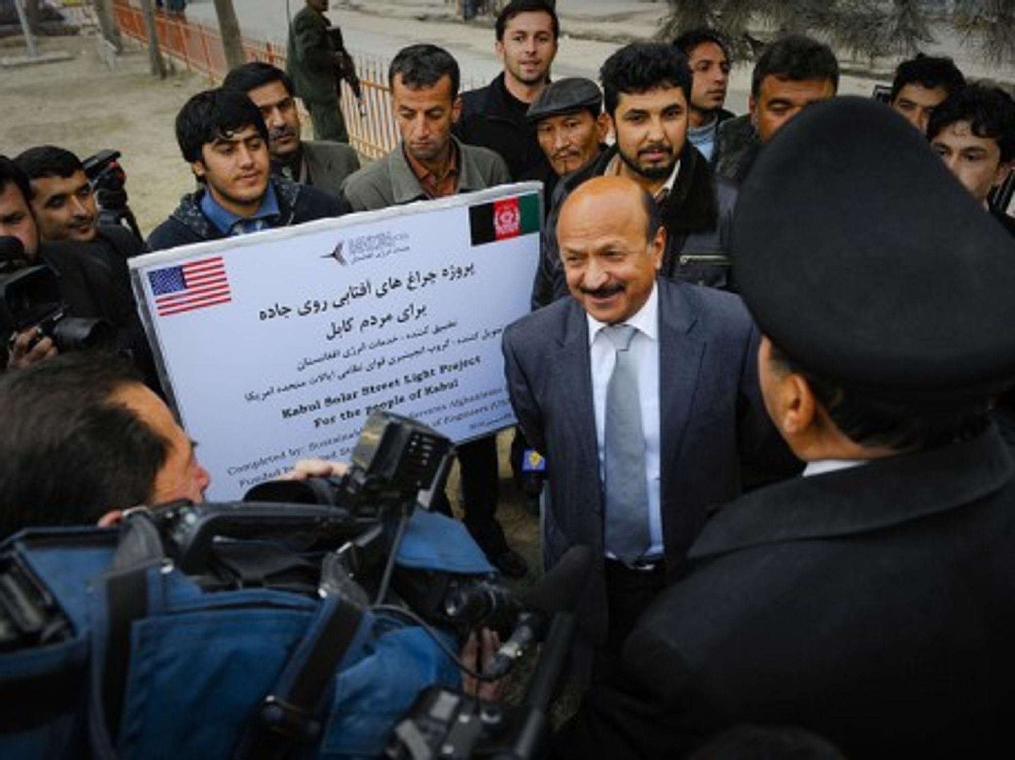 Kabul Mayor Muhammad Yunus Nawandish before the Solar Street Light Project (isafmedia)