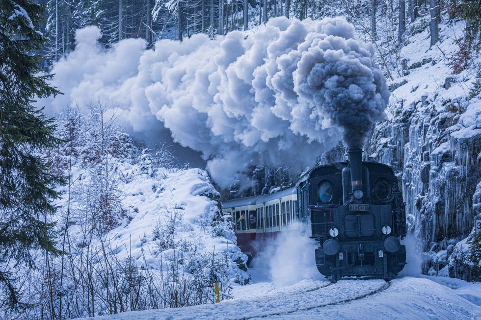 Kafemlejnek steam locomotive’s post-Christmas ride 