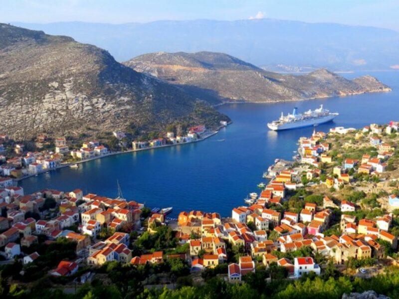Kastellorizo is just a mile off Turkey's coast