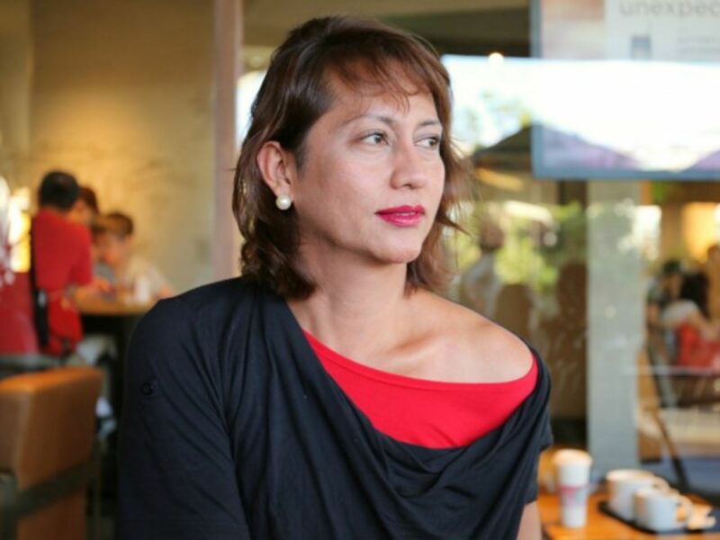 Kate Cordova used to work in beauty pageants, but prefers her current call center job.