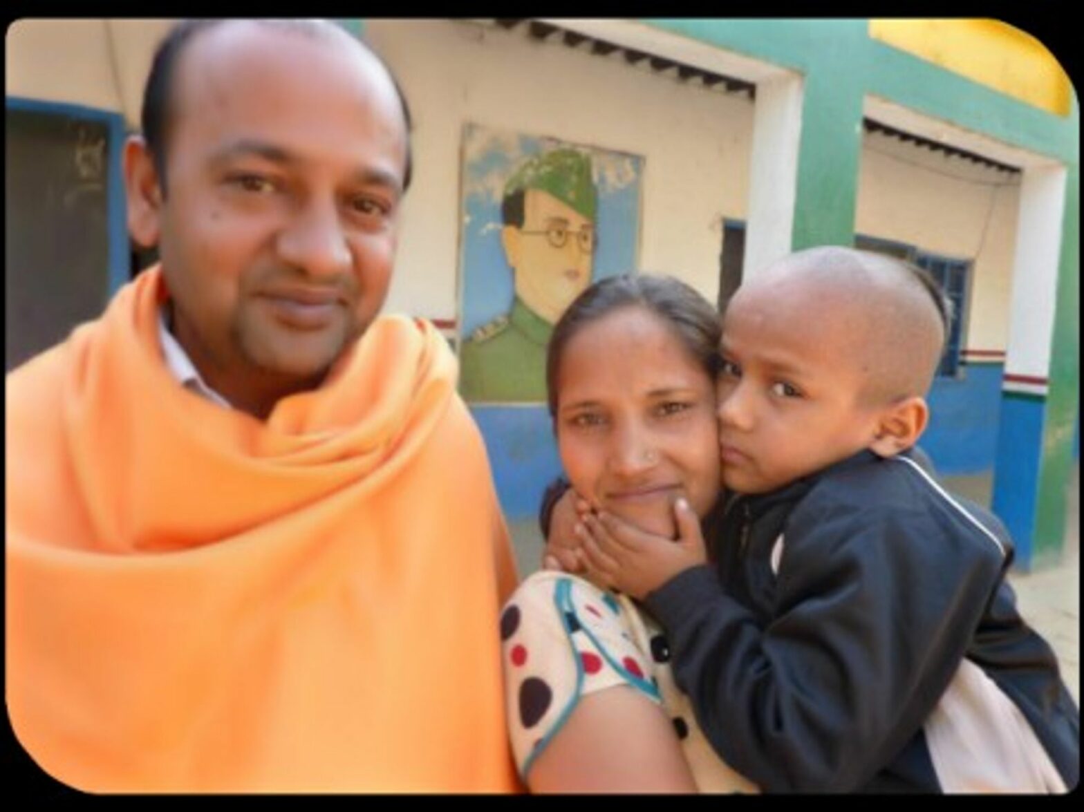 Kautilya Pandit, a.k.a. "Google Boy," with his mother and father.
