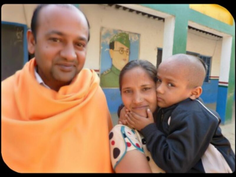 Kautilya Pandit, a.k.a. "Google Boy," with his mother and father.