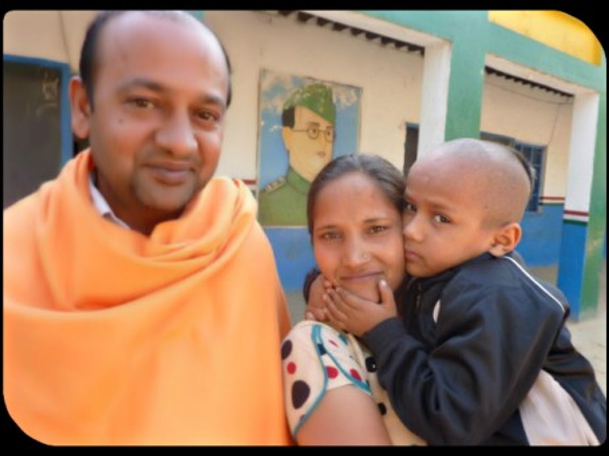 Kautilya Pandit, a.k.a. "Google Boy," with his mother and father.