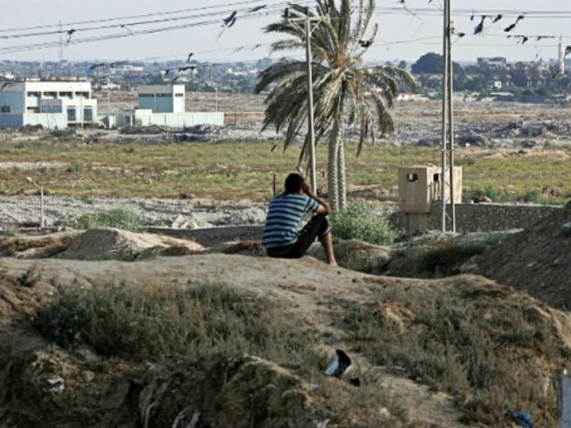 Keeping watch in the Sinai near the Rafah crossing