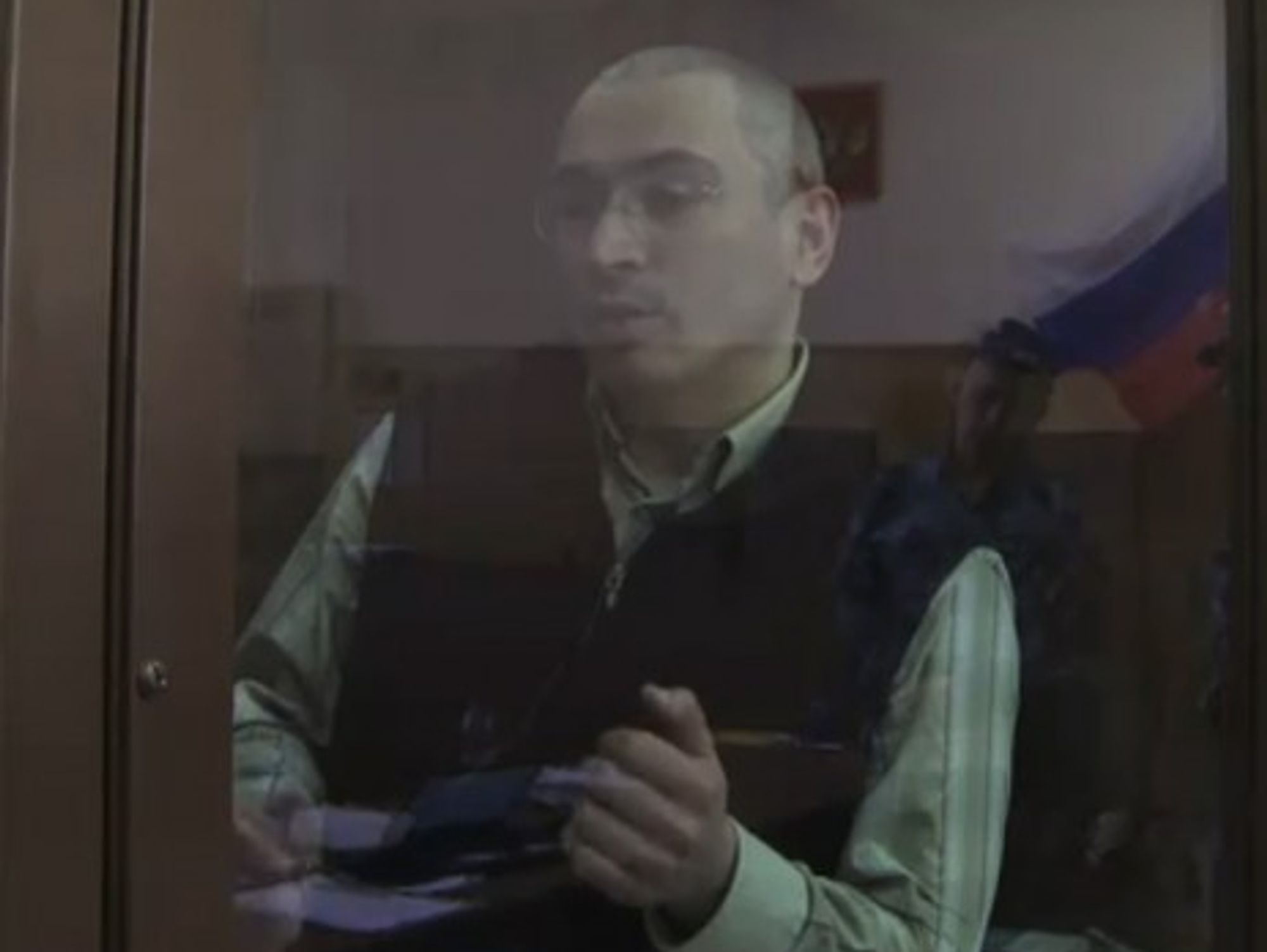 Khodorkovsky during his trial