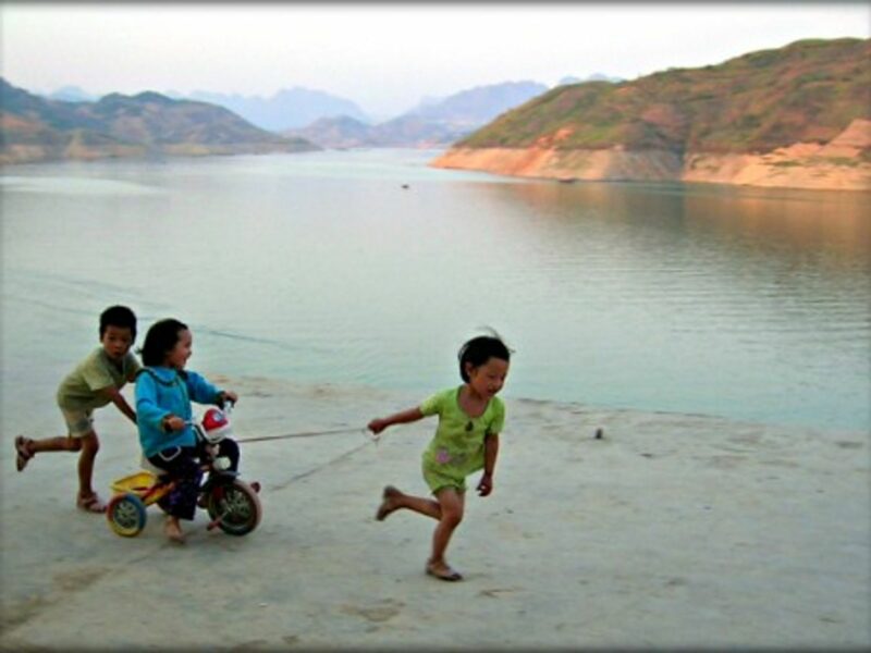 Kids playing in Guizhou in southwestern China