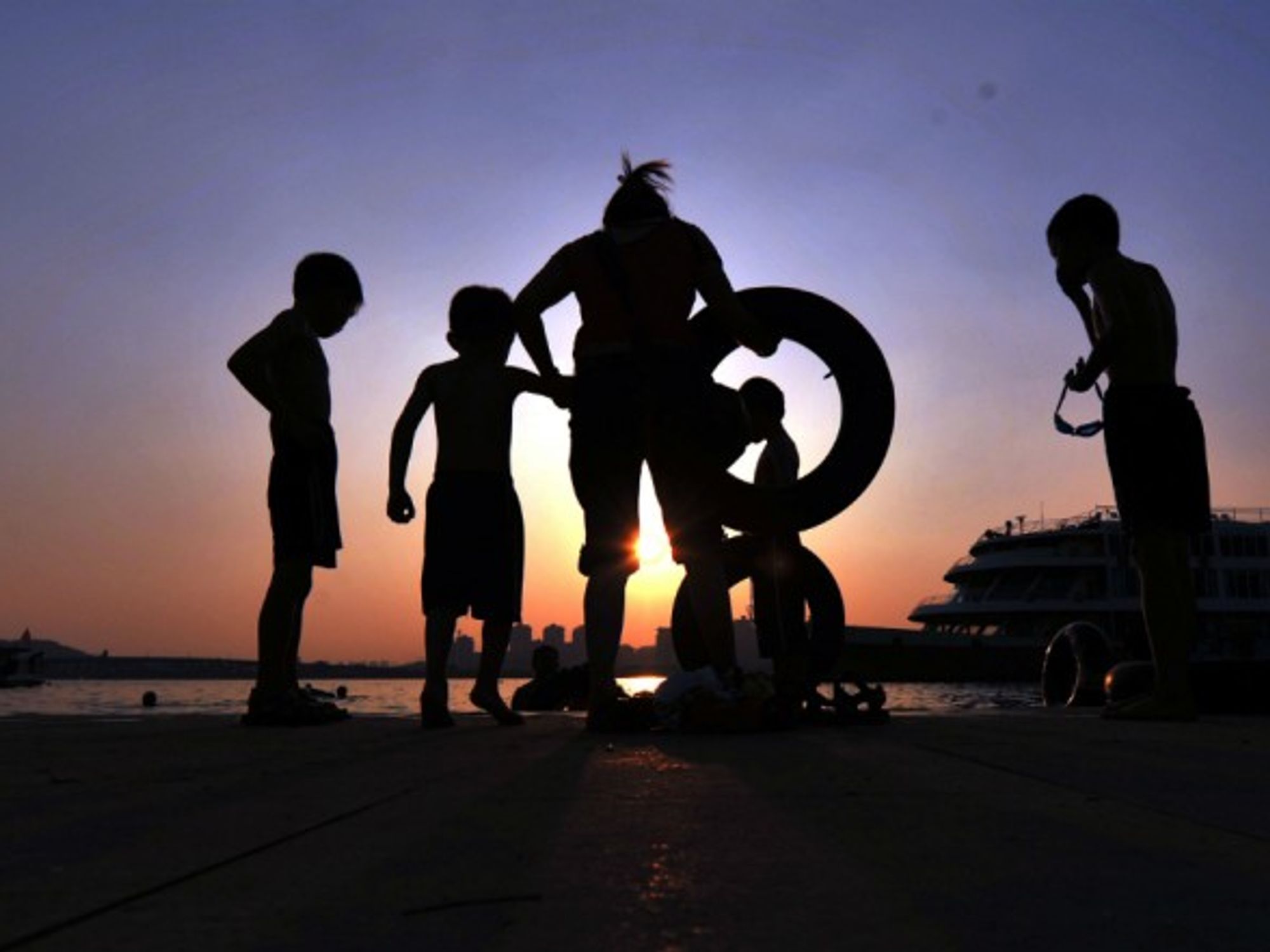 Kids playing in Hunan Province, China