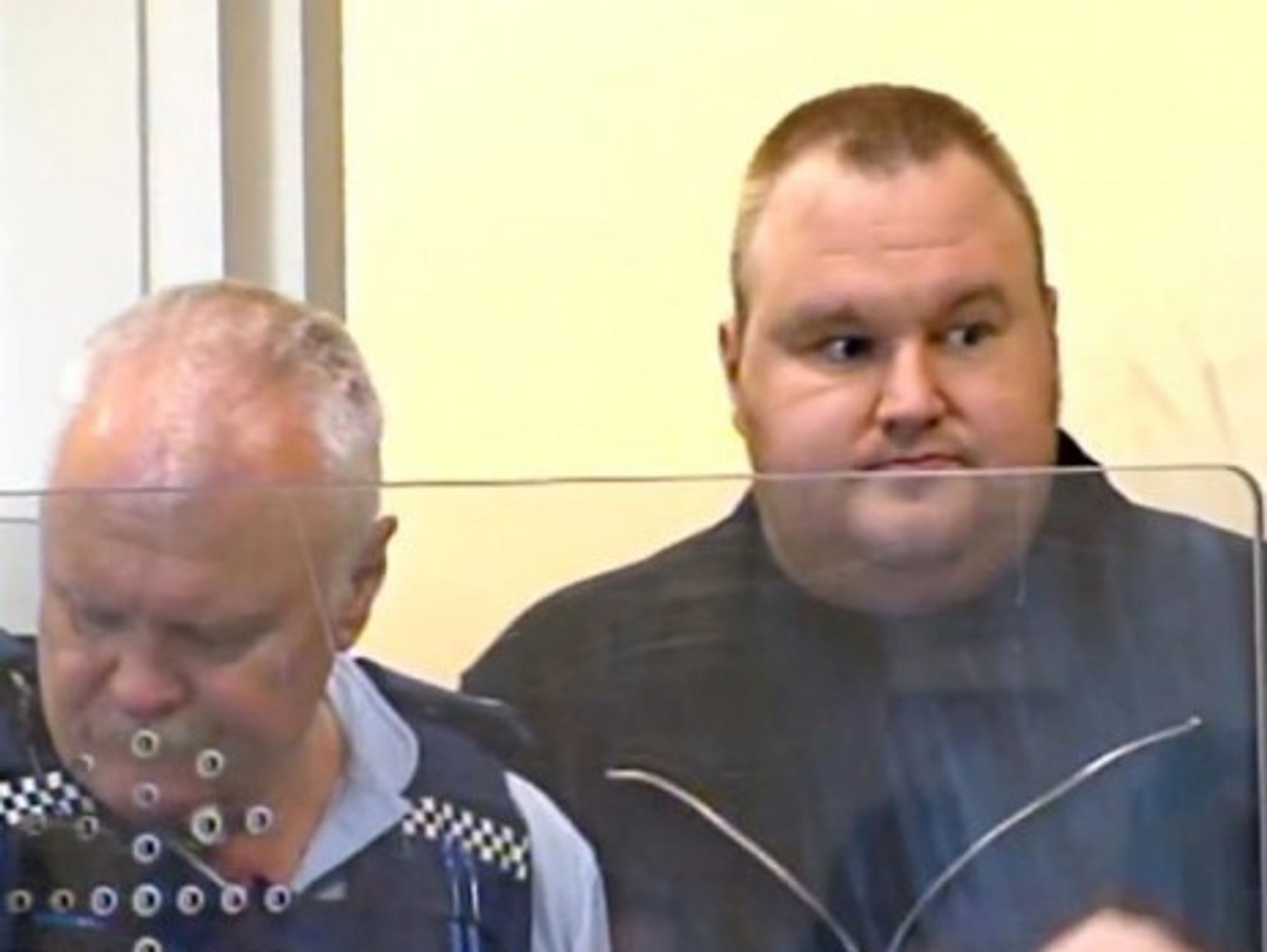 Kim Dotcom appearing before a New Zealand court on Jan. 23, 2012 (afpde)